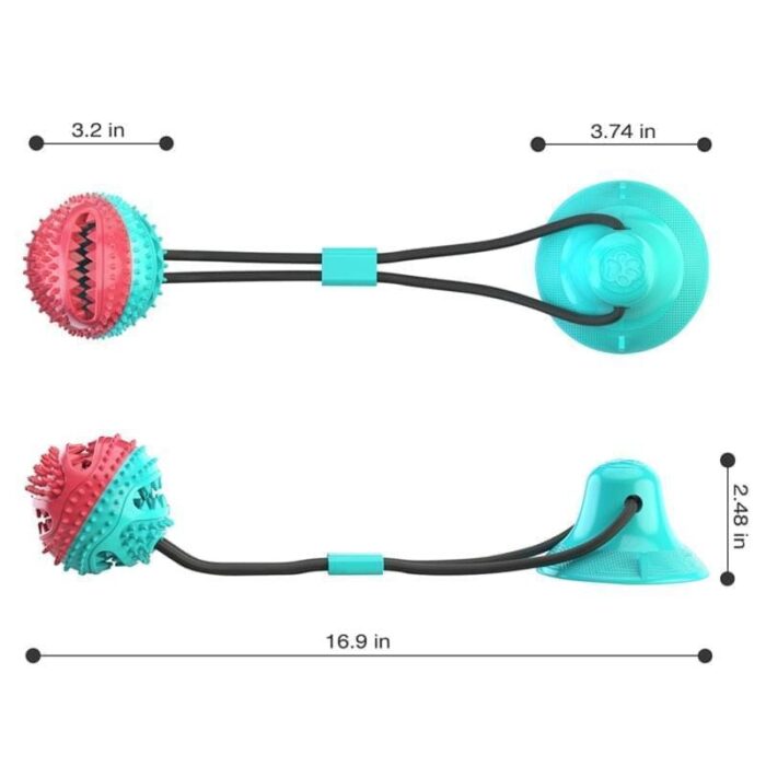 Bolinha para Cães com Ventosa de Silicone-Miau Auau Pets