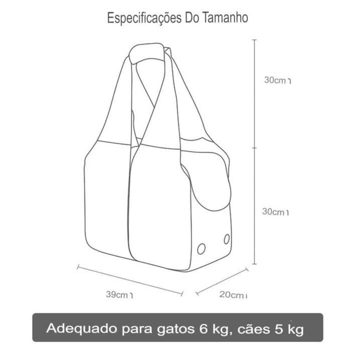 Bolsa para Transportar Animais de Estimação Pequenos-Miau Auau Pets