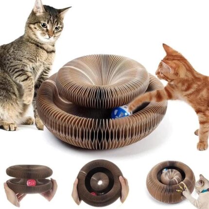 Brinquedo para Gatos Arranhador Mágico com Bolinha-Miau Auau Pets