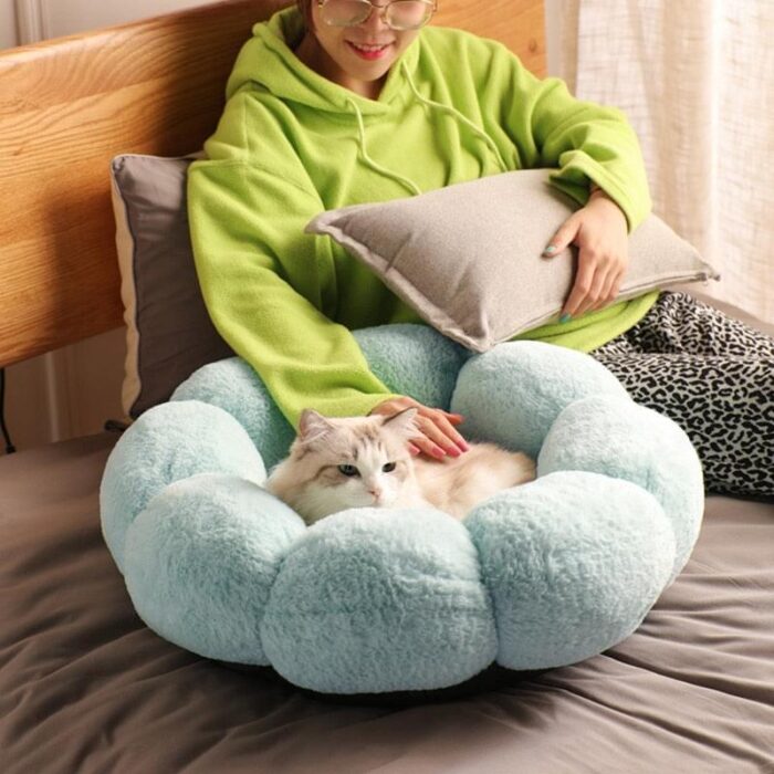 Cama para Cães e Gatos Estilo Flor-Miau Auau Pets