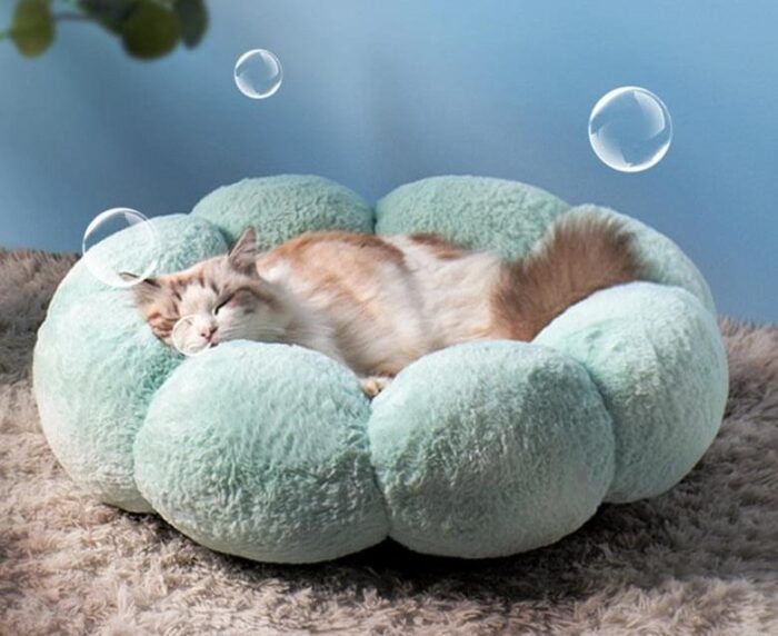 Cama para Cães e Gatos Estilo Flor-Miau Auau Pets