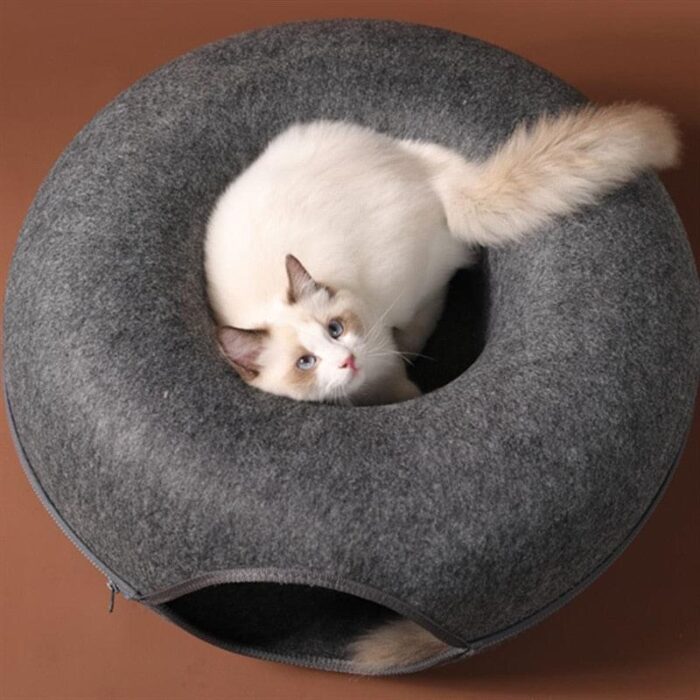 Cama para Gatos com Túnel Interativo-Miau Auau Pets