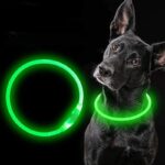 Coleira para Cães e Gatos LED Recarregável-Miau Auau Pets