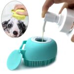 Escova para Banho de Cães e Gatos com Dispersor de Shampoo-Miau Auau Pets