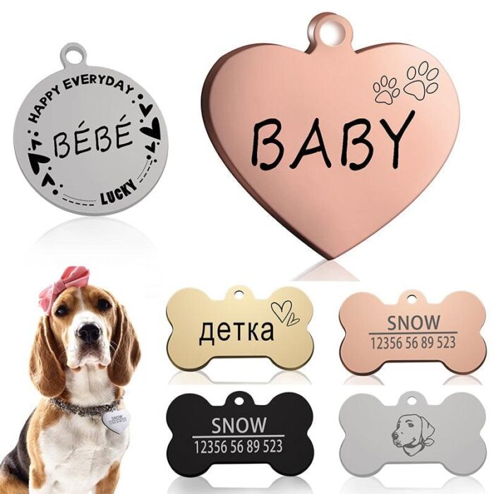 Tag de Identificação Personalizada para Pets-Miau Auau Pets