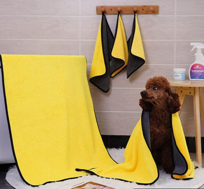 Toalha de Banho Absorvente para Cães Pequenos-Miau Auau Pets